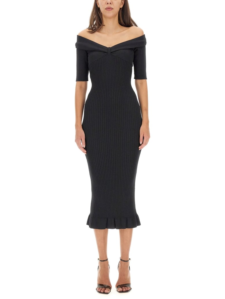 off-the-shoulder dress by Selfnex