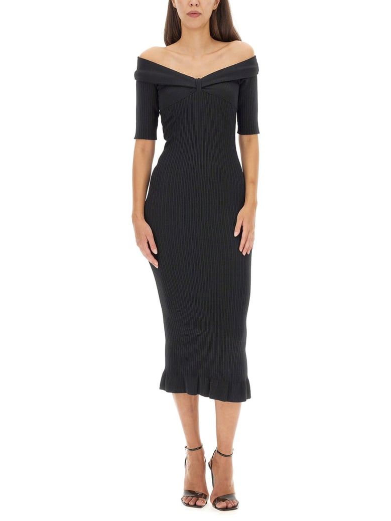 off-the-shoulder dress by Selfnex