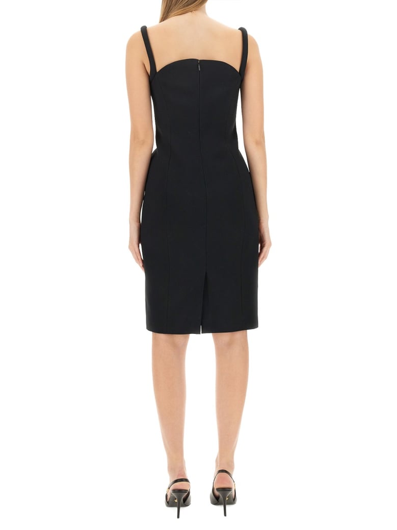 rolled midi dress by Selfnex