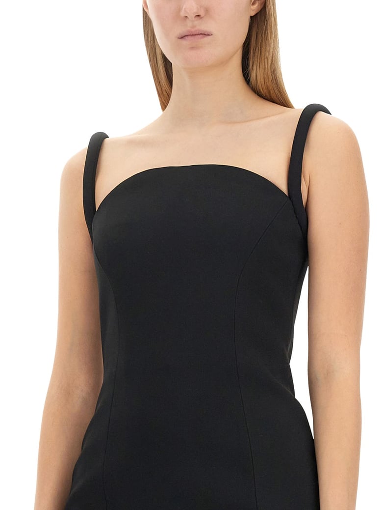 rolled midi dress by Selfnex