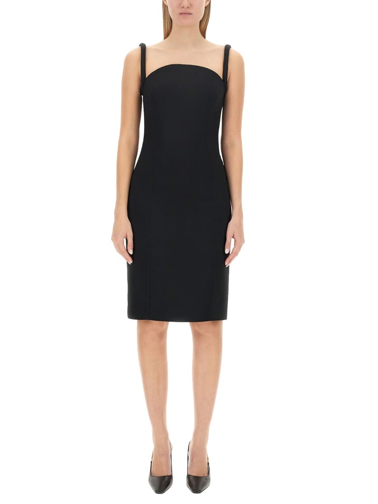 rolled midi dress by Selfnex