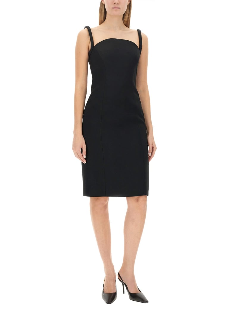 rolled midi dress by Selfnex
