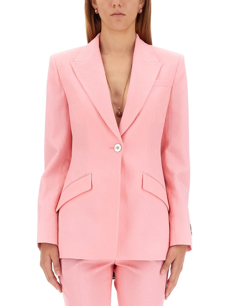 single breasted medusa jacket by Selfnex