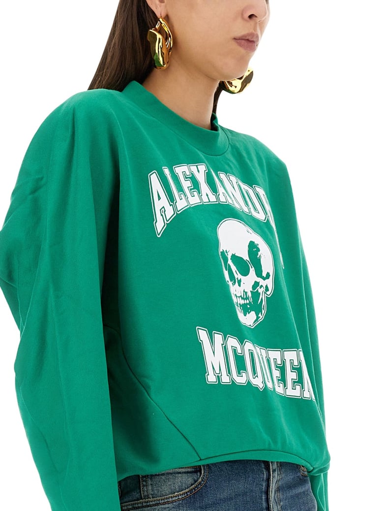 varsity skull sweatshirt by Selfnex