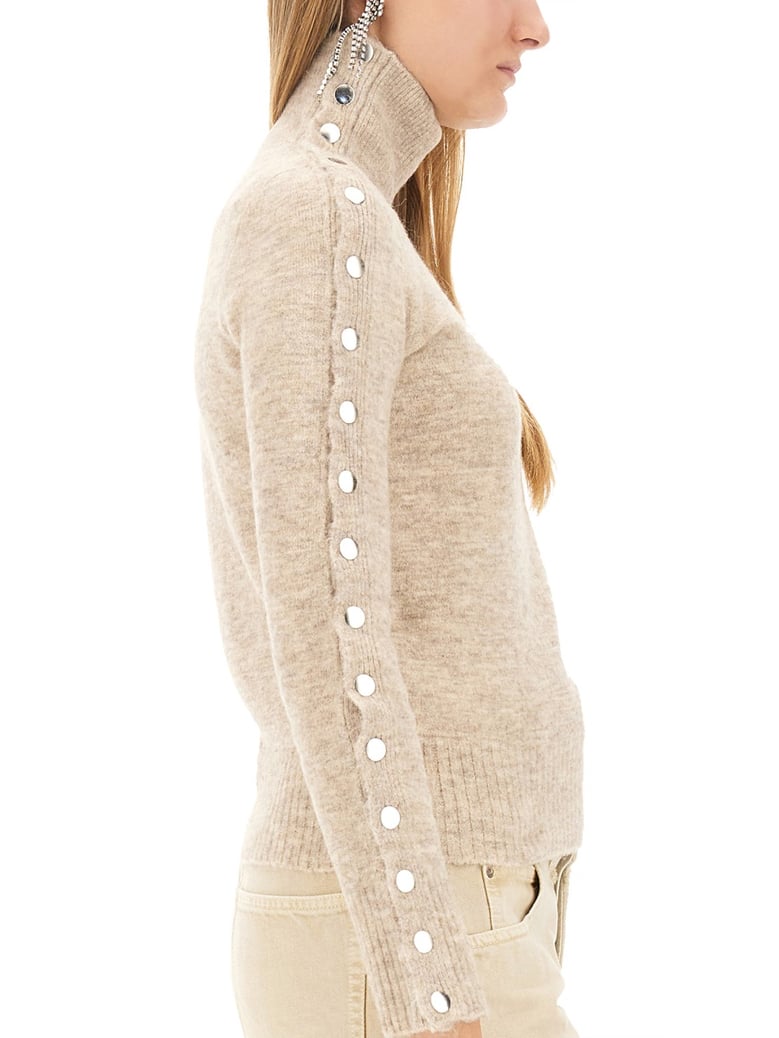 beige knitted shirt by Selfnex