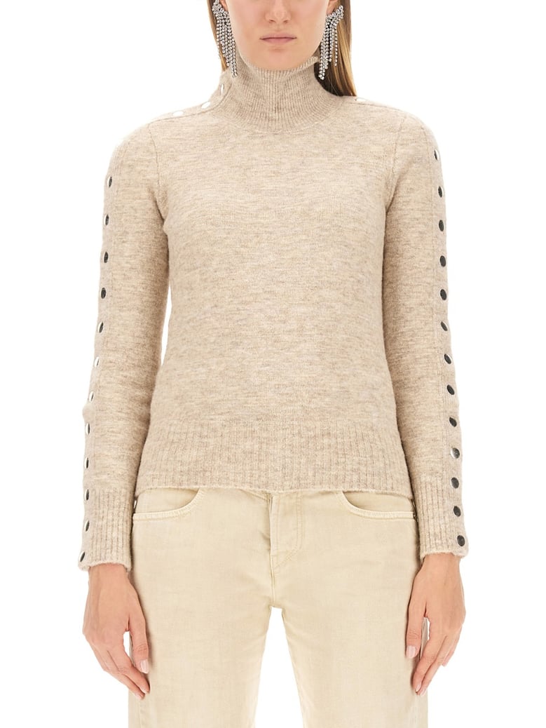 beige knitted shirt by Selfnex
