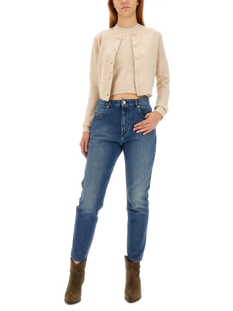 beige slim fit cardigan by Selfnex