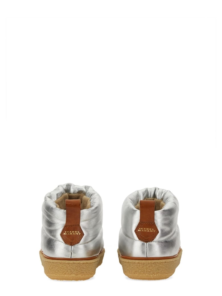 silver leather boots by Selfnex