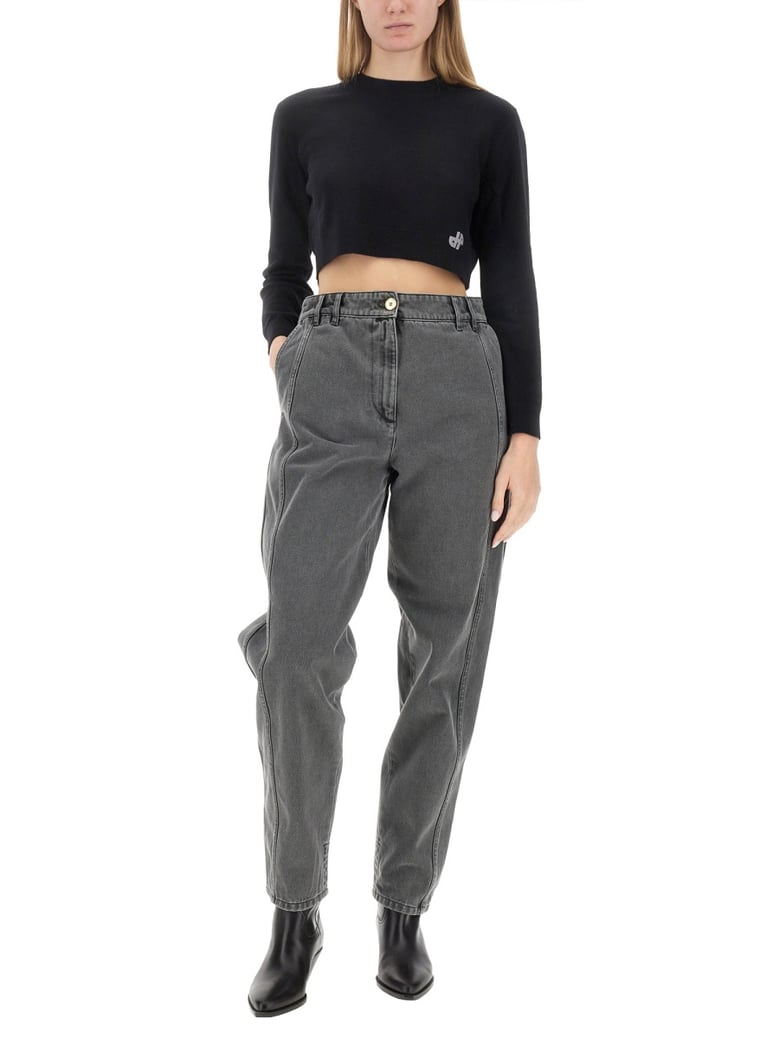 cargo pants in grey by Selfnex