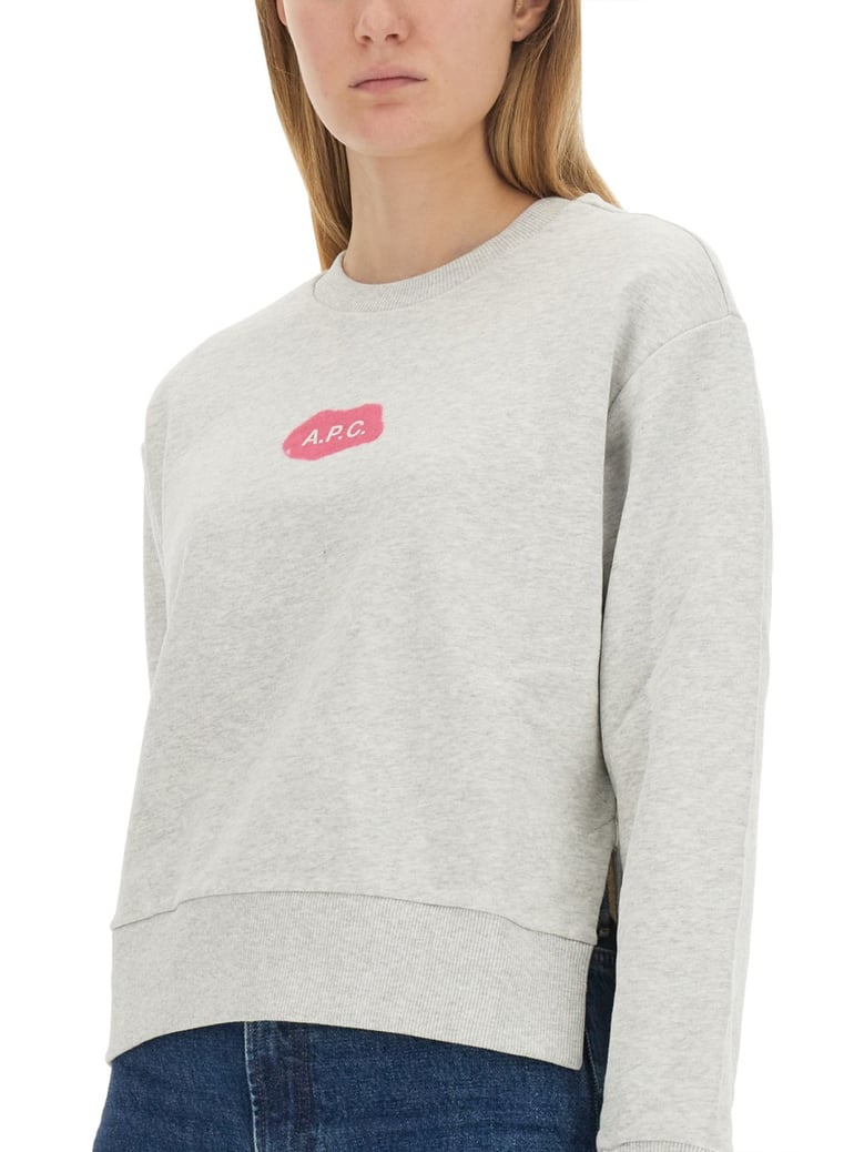 sweatshirt with logo grey by Selfnex