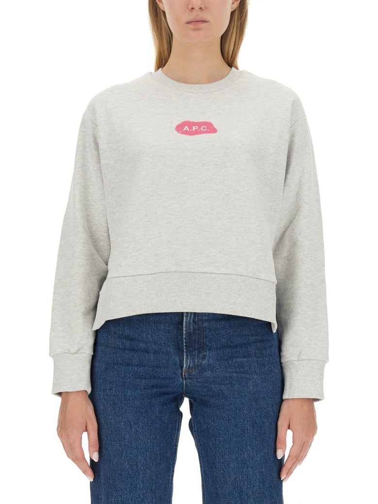 sweatshirt with logo grey by Selfnex