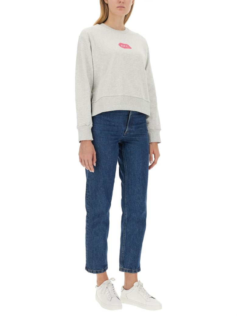 sweatshirt with logo grey by Selfnex