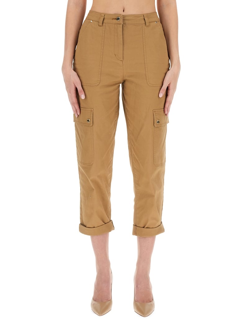 beige cargo pants by Selfnex