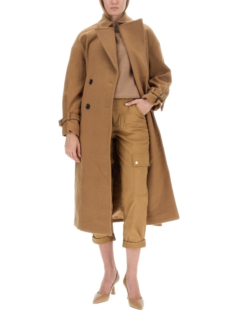 beige cargo pants by Selfnex
