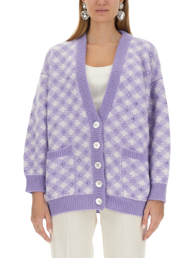 v-neck cardigan by Selfnex