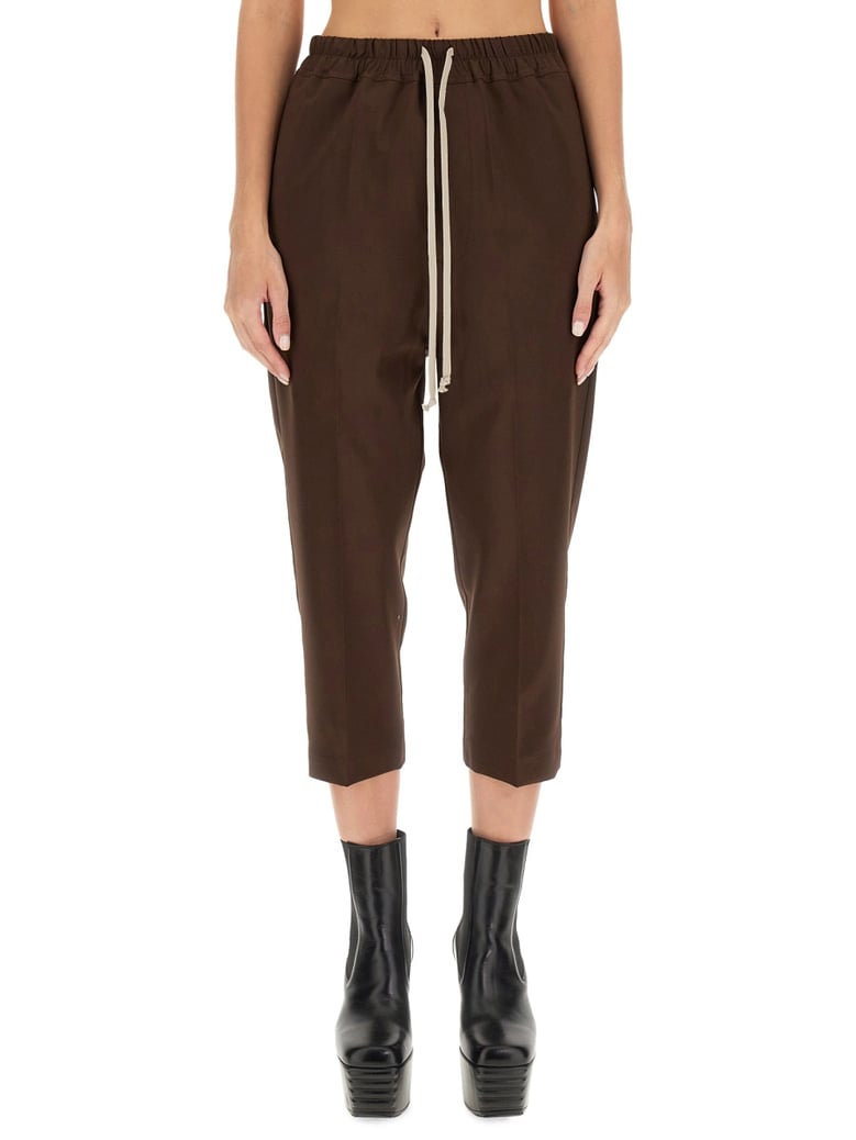 drawstring cropped pants by Selfnex
