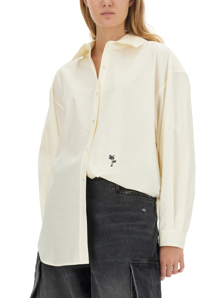 shirt with embroidered logo by Selfnex