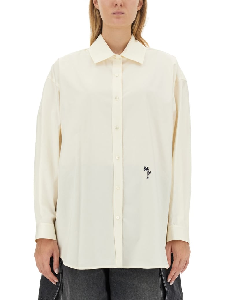 shirt with embroidered logo by Selfnex