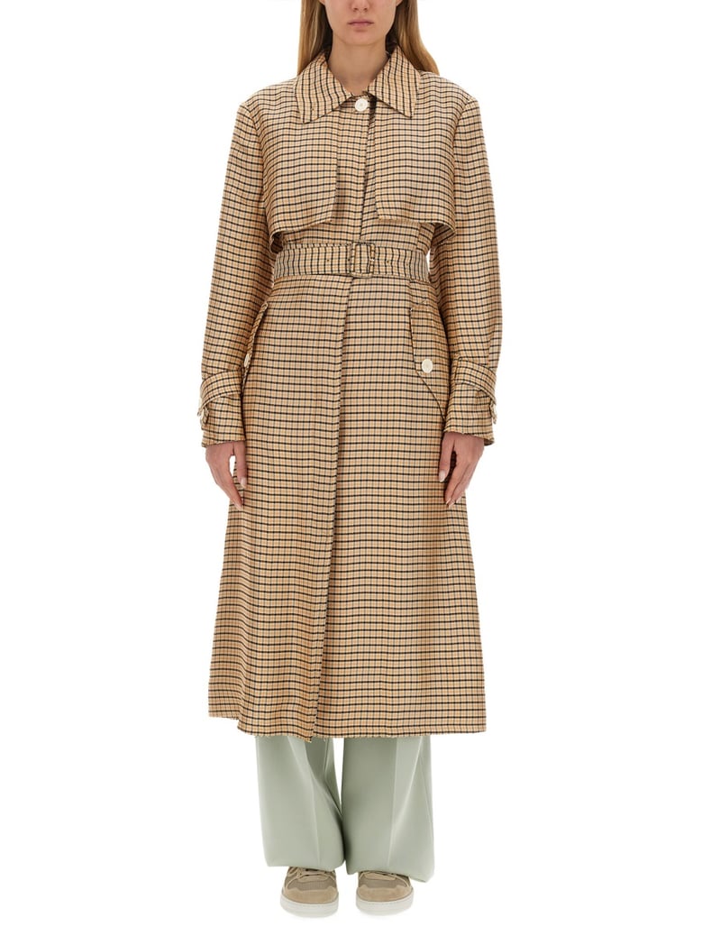 belted trench coat by Selfnex