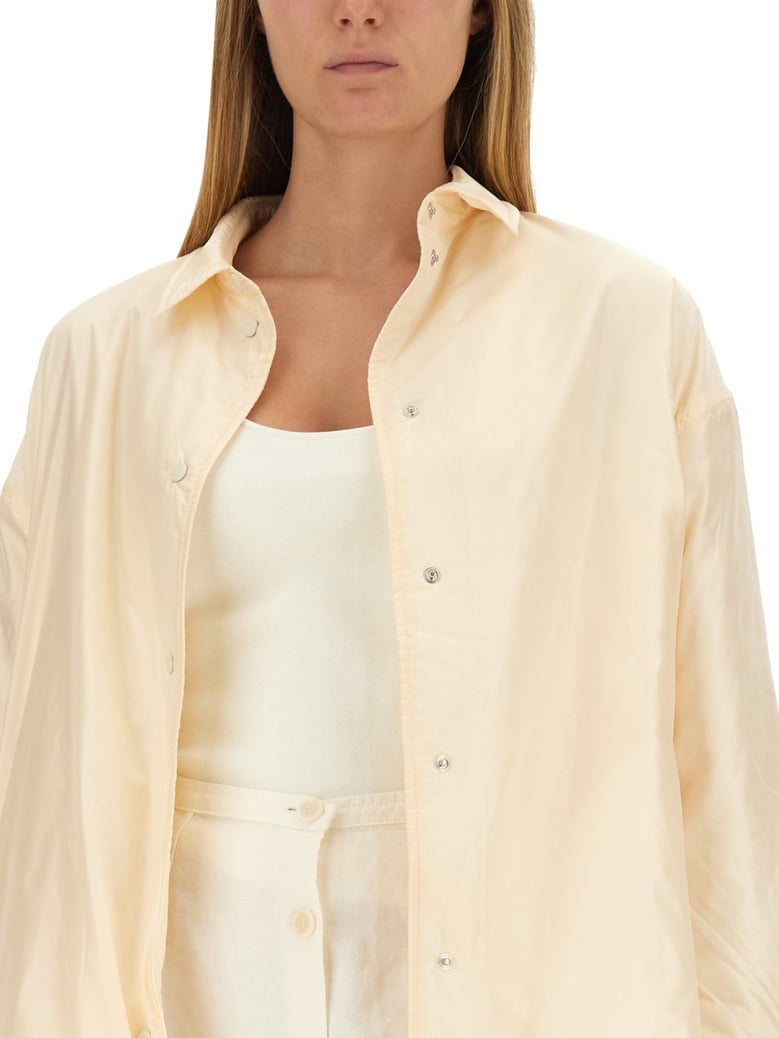 basquiat shirt in ivory by Selfnex