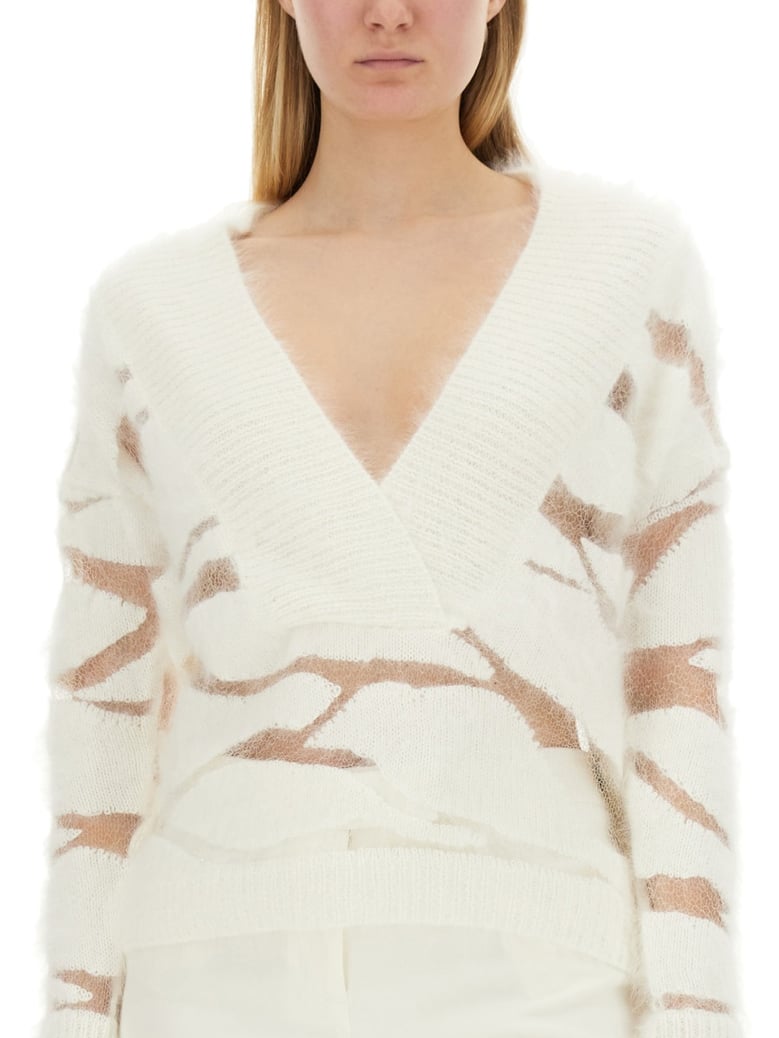 v-neck sweater by Selfnex