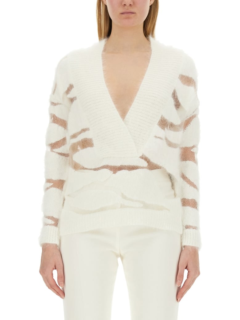 v-neck sweater by Selfnex
