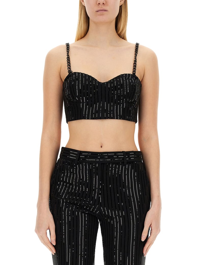 crepe bustier top by Selfnex