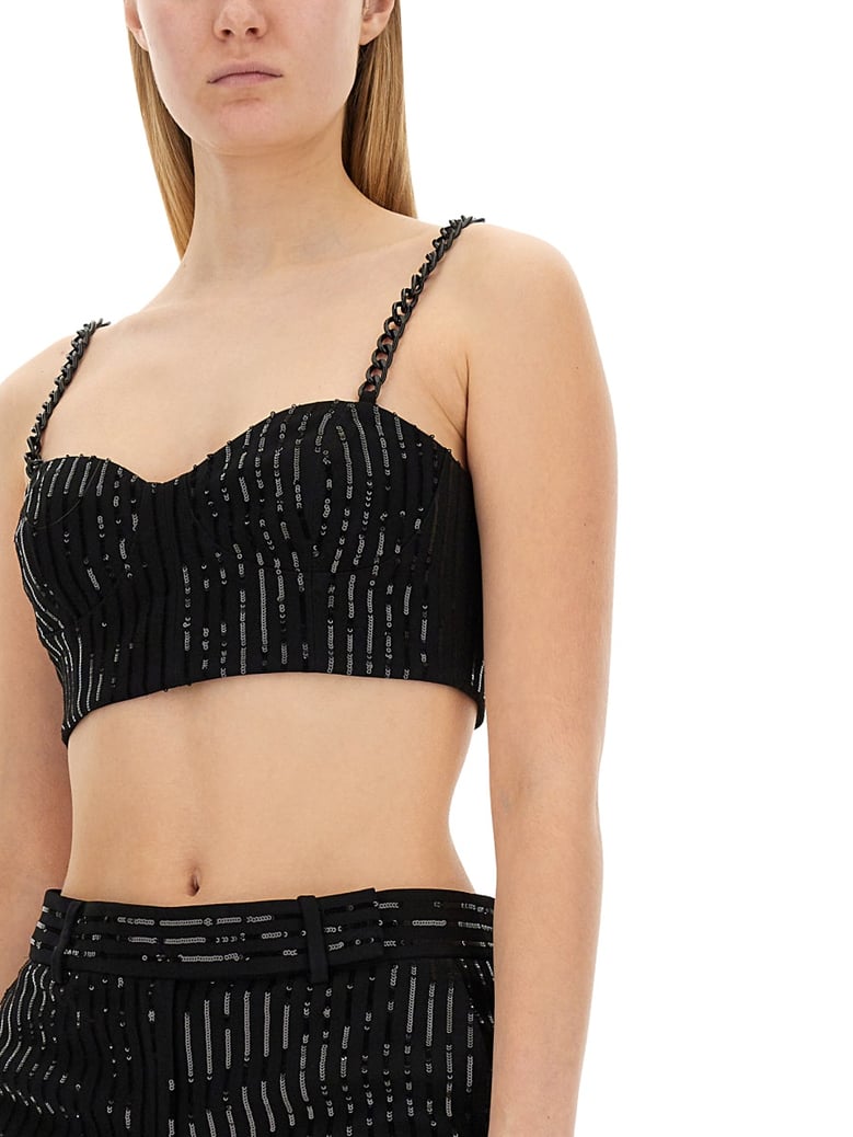 crepe bustier top by Selfnex