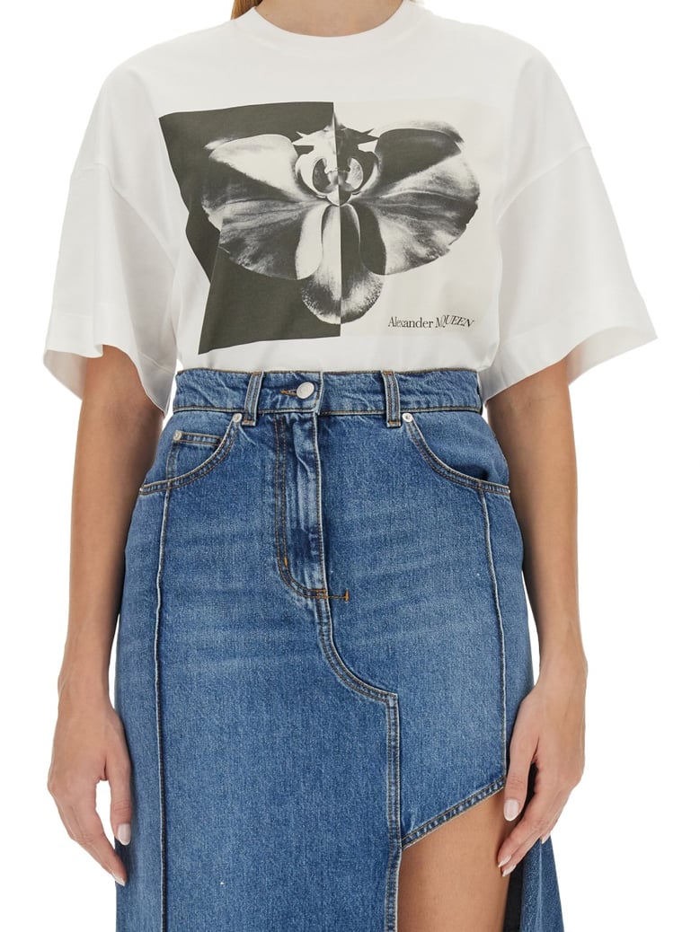 photographic orchid t-shirt by Selfnex