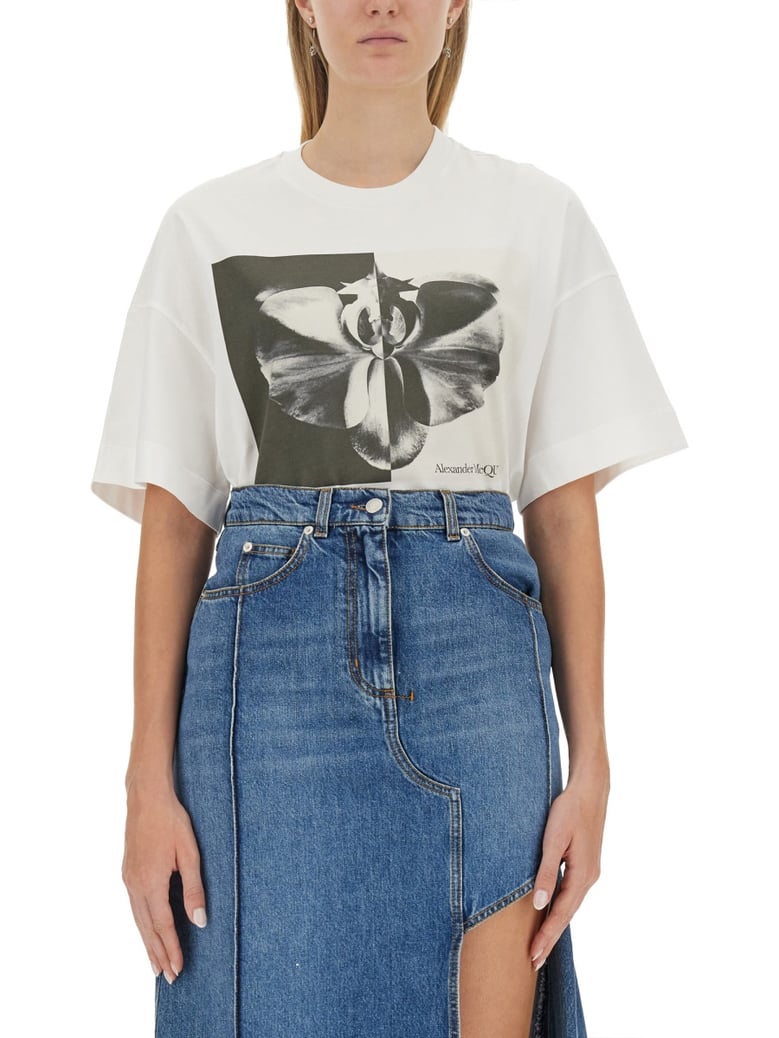 photographic orchid t-shirt by Selfnex