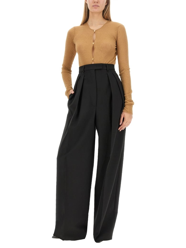 slim fit jumper in beige by Selfnex
