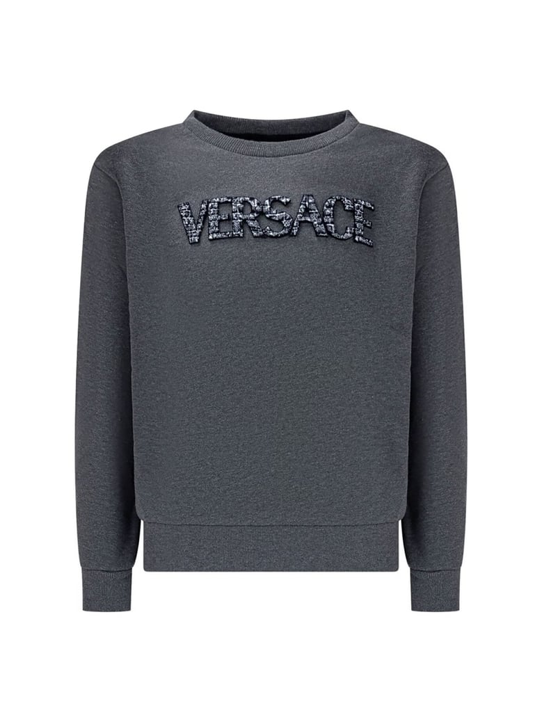 sweatshirt with cocco logo embroidery grey by Selfnex