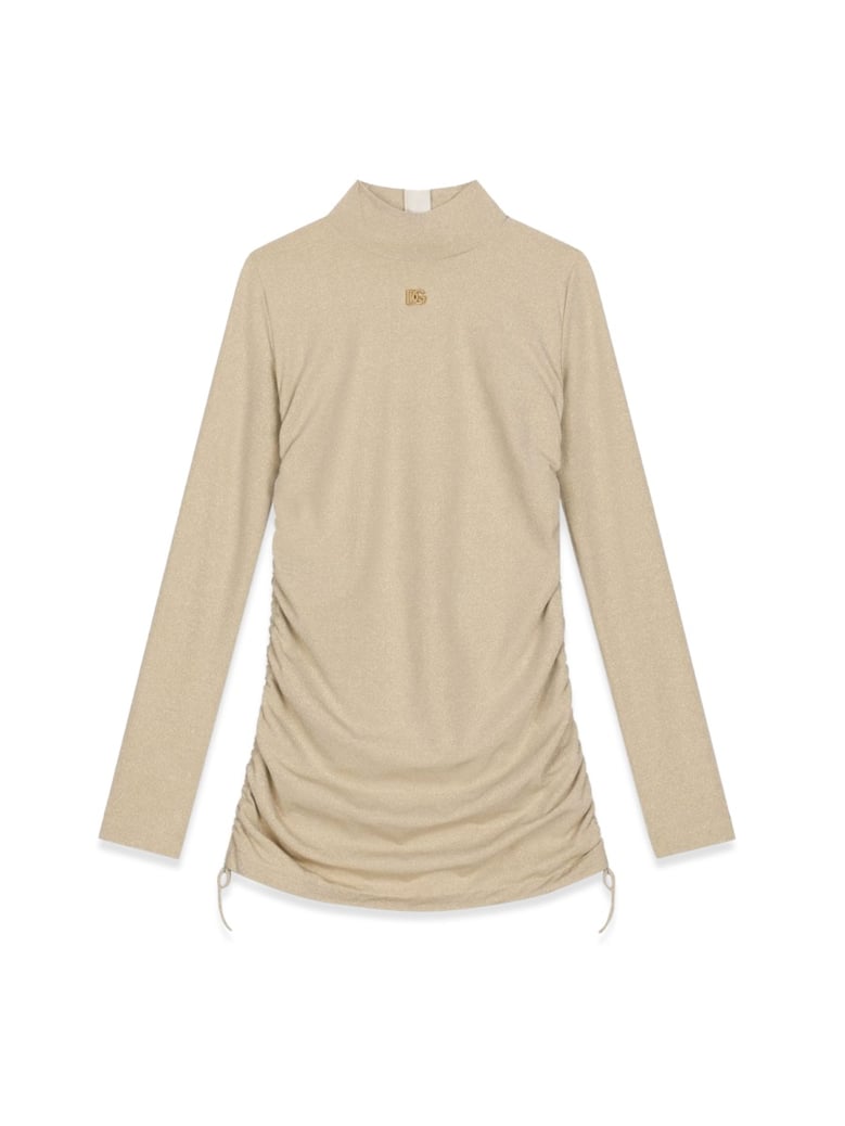 long sleeve dress gold by Selfnex