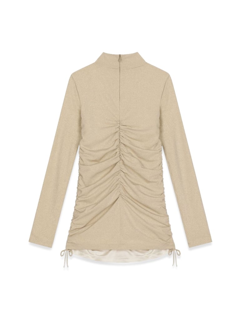 long sleeve dress gold by Selfnex