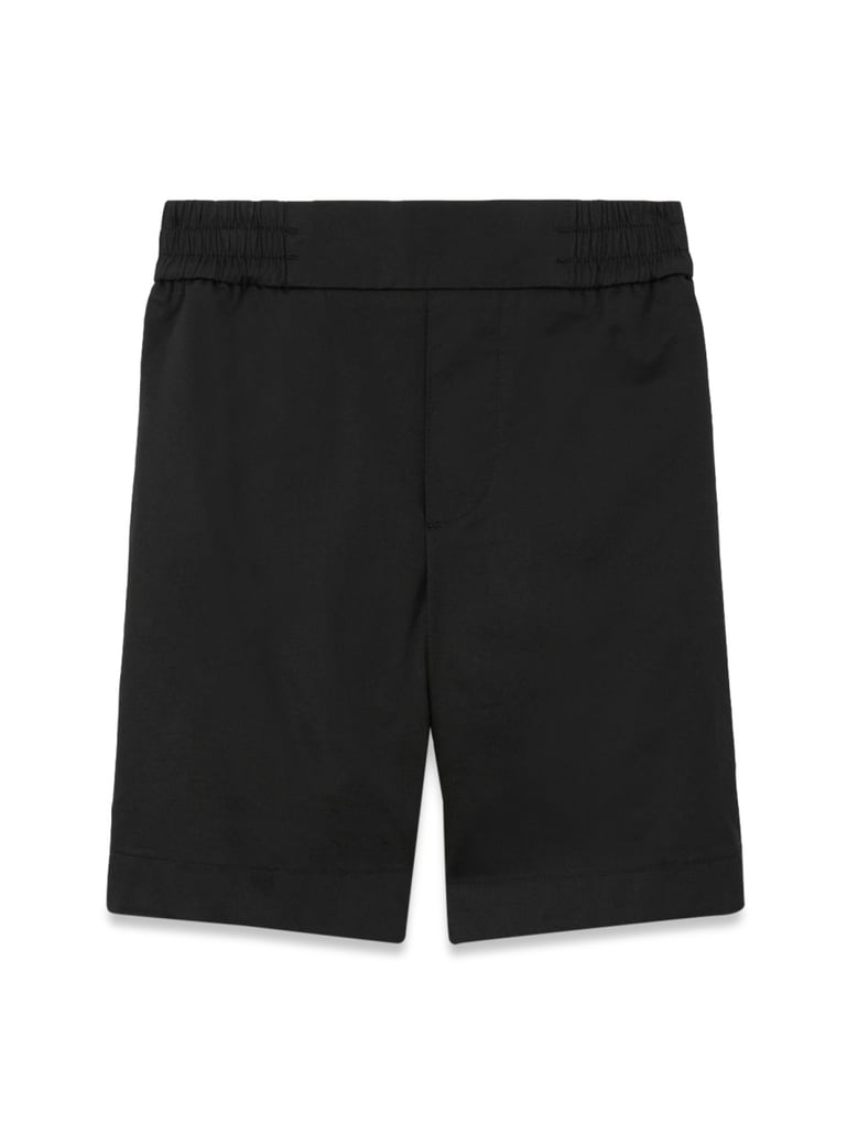 shorts black cotton by Selfnex