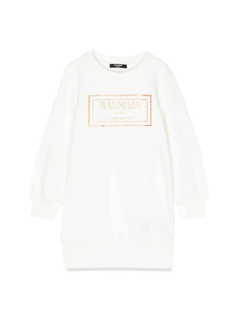sweatshirt logo dress white by Selfnex