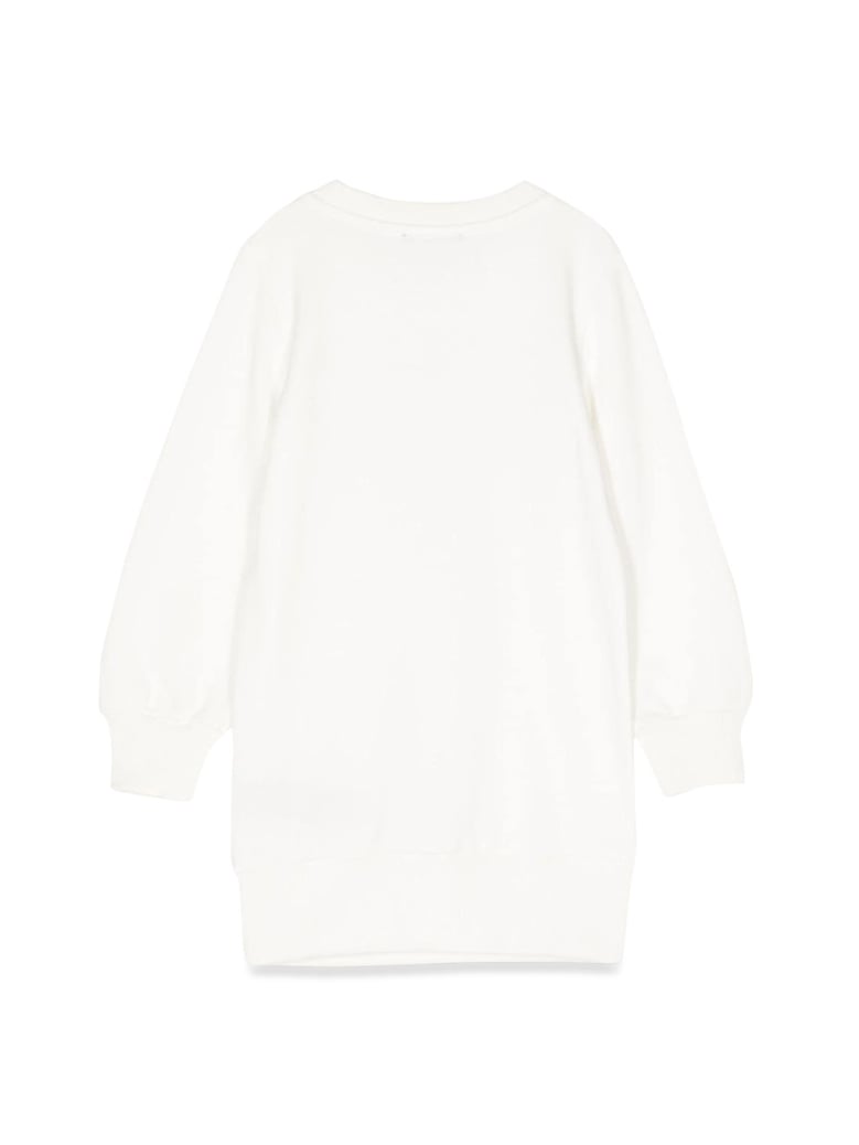 sweatshirt logo dress white by Selfnex