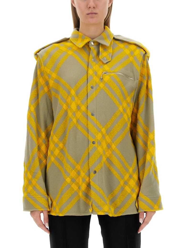 shirt with check pattern by Selfnex