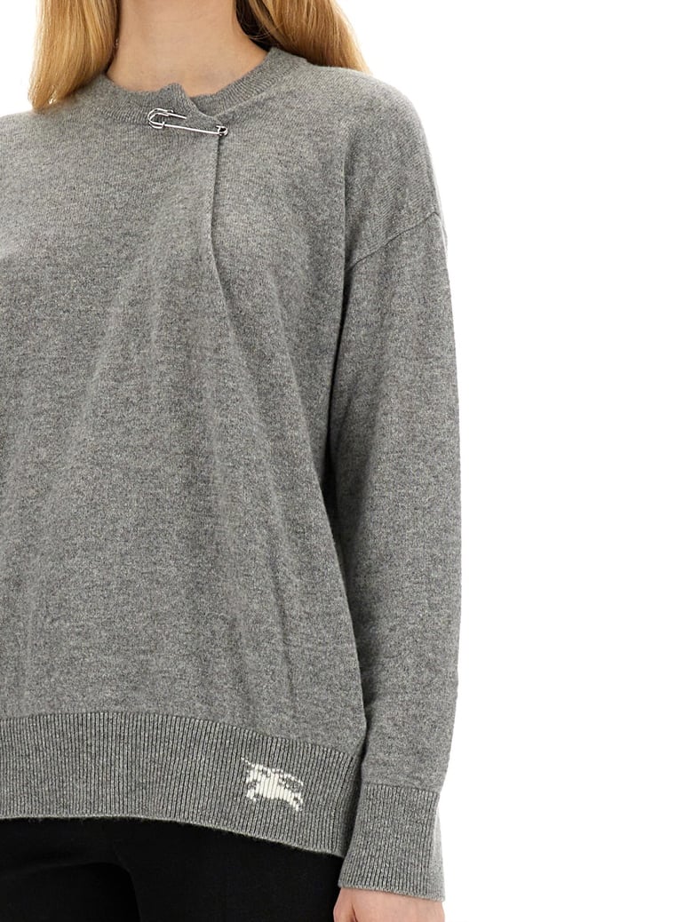 cashmere sweater with kilt pin by Selfnex