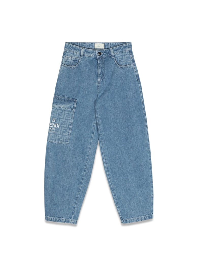 trousers washed denim blue by Selfnex
