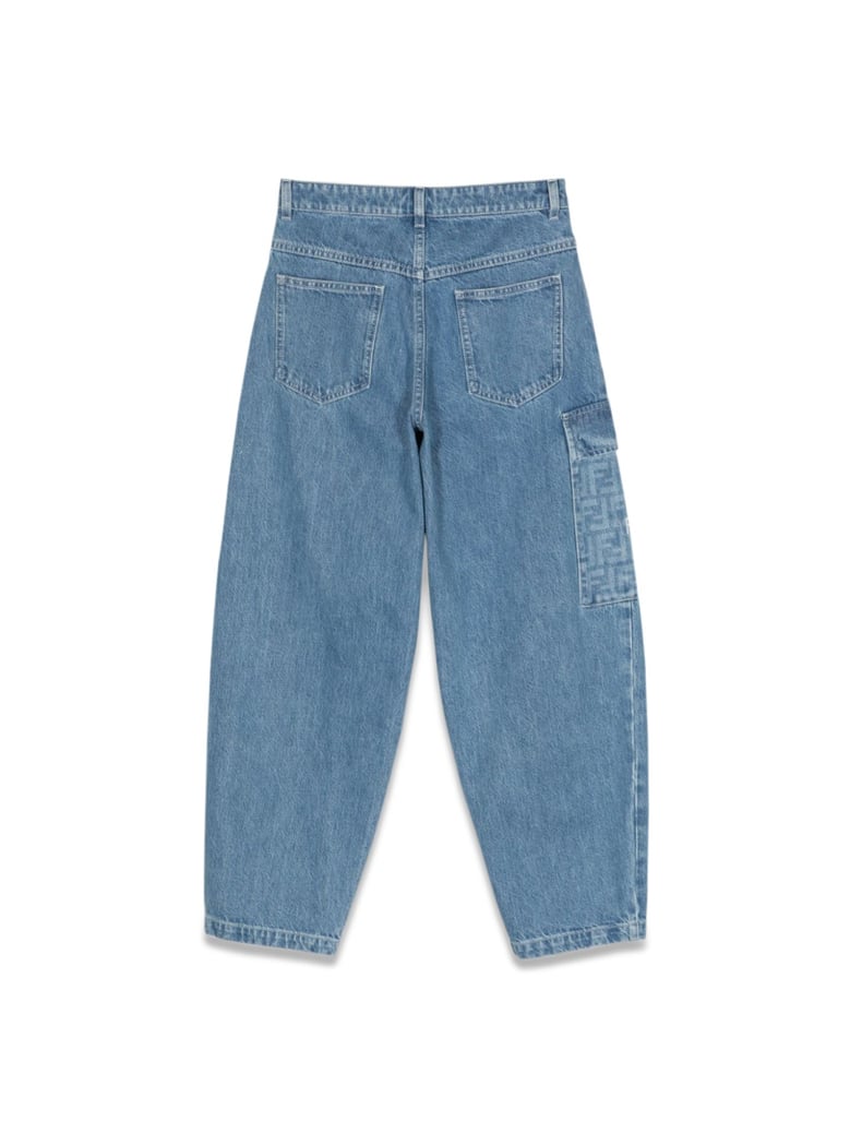 trousers washed denim blue by Selfnex