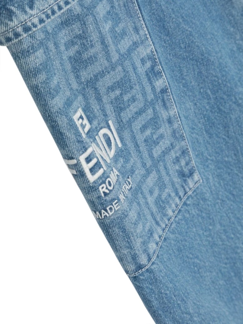 trousers washed denim blue by Selfnex