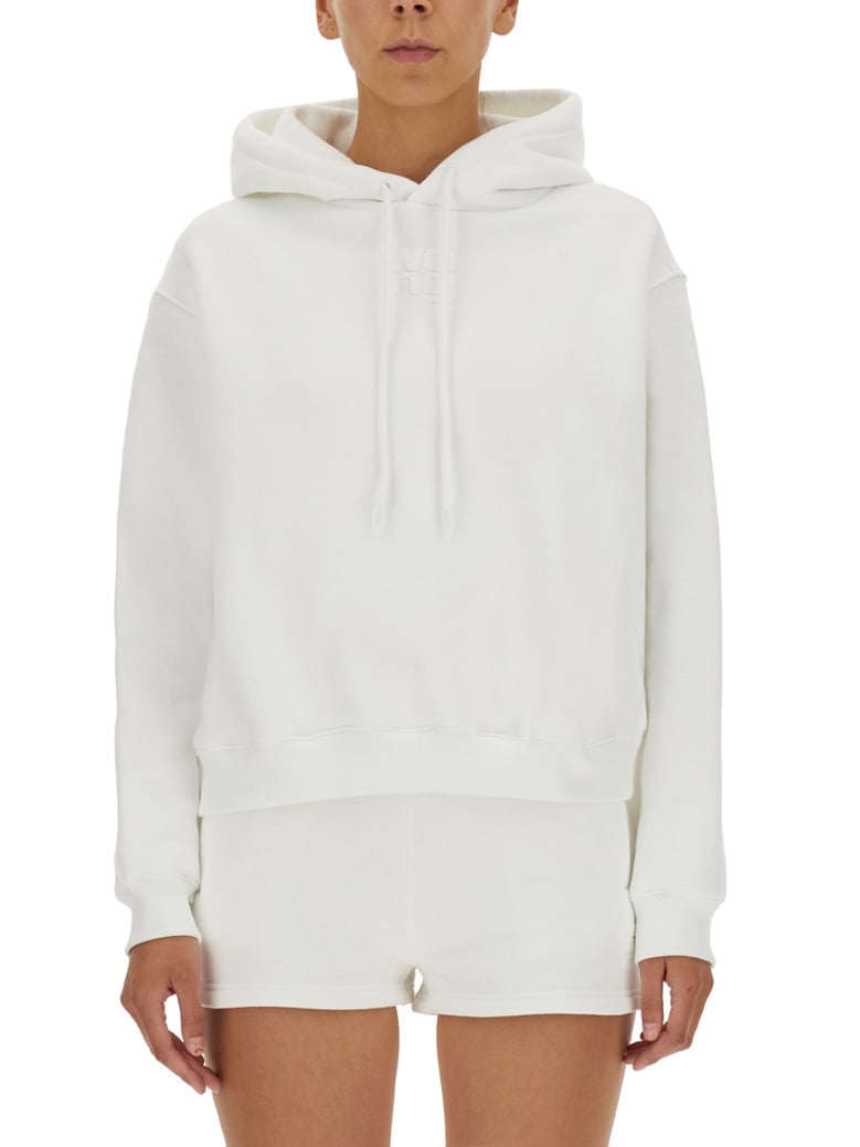 essential sweatshirt in white by Selfnex