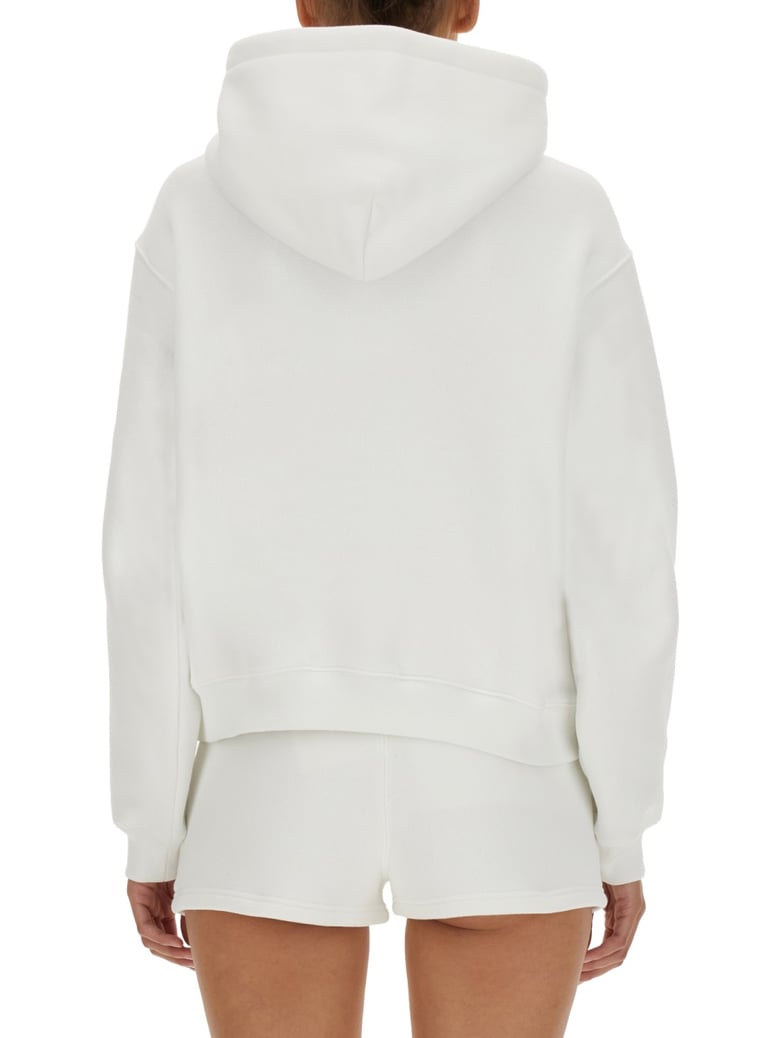 essential sweatshirt in white by Selfnex