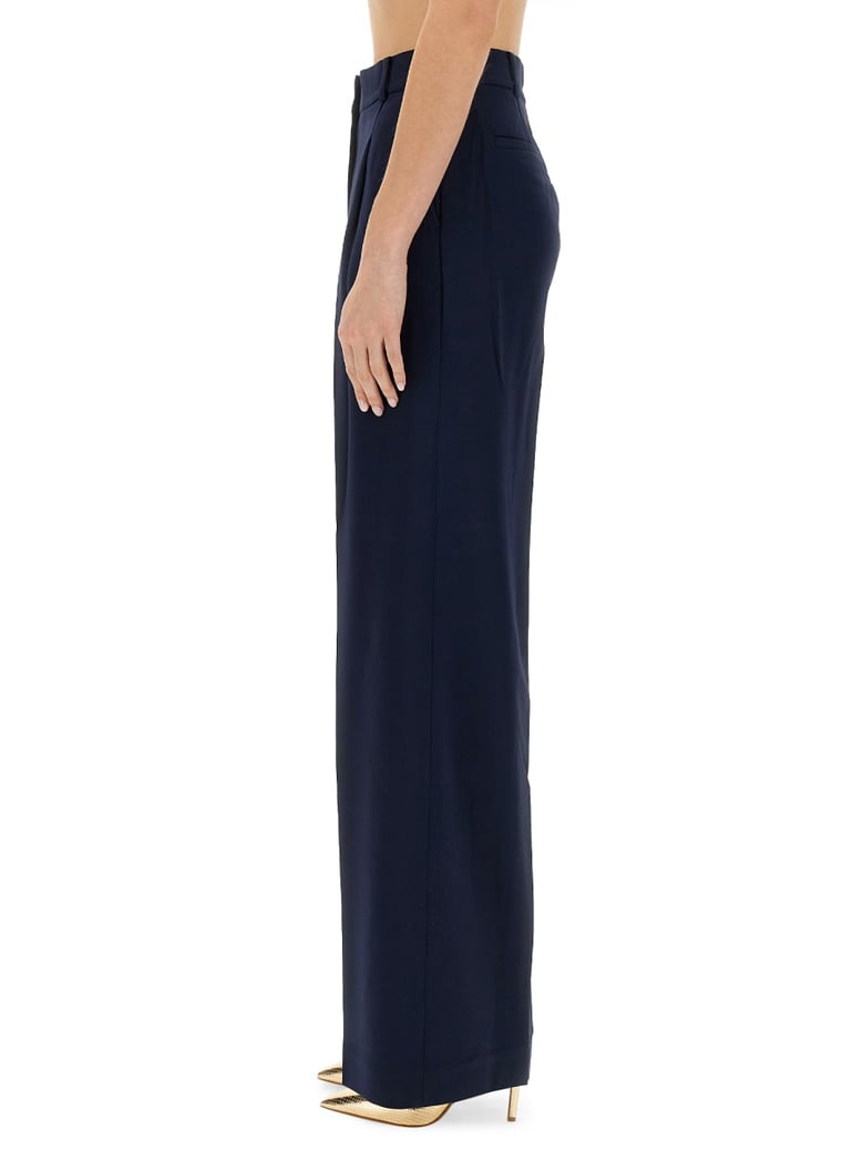 wide leg pants in blue by Selfnex