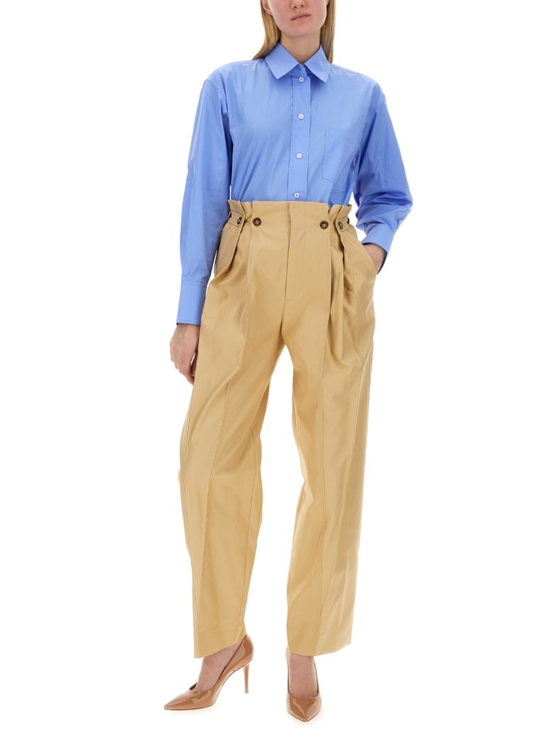 gathered waist pants by Selfnex