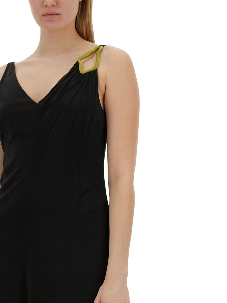 midi dress in black by Selfnex