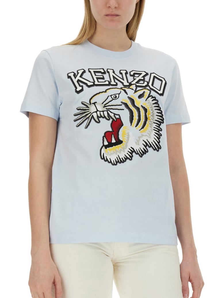 t-shirt with tiger embroidery by Selfnex