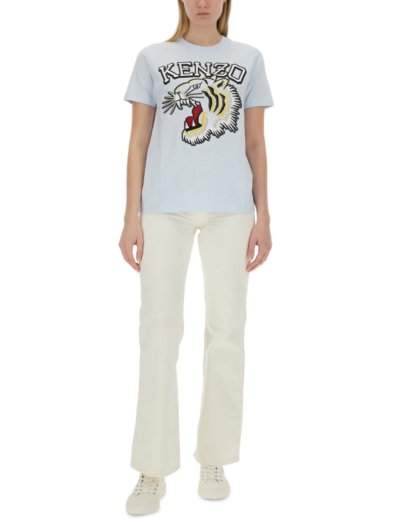 t-shirt with tiger embroidery by Selfnex