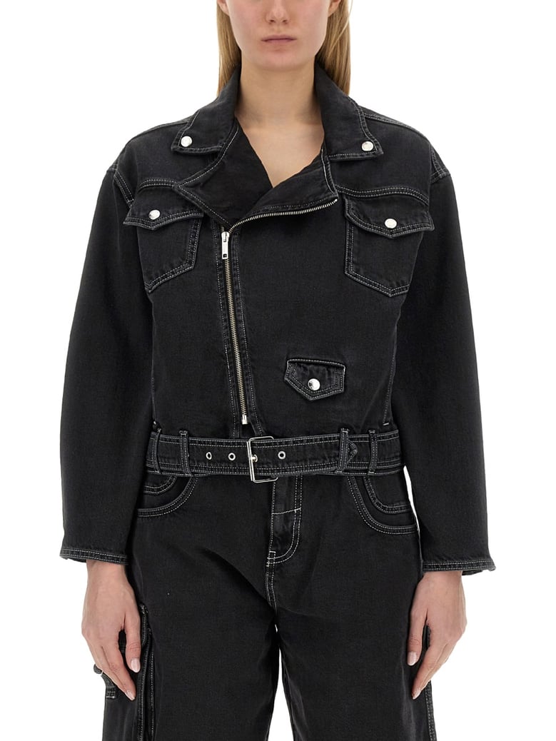 black denim jacket by Selfnex